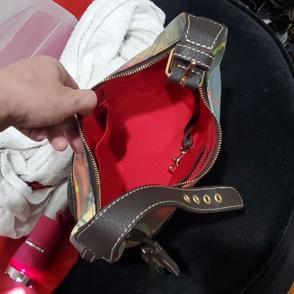 Like New Y2K Dooney & Bourke Colorful Mini Barrell Bag - Picture 13 of 16